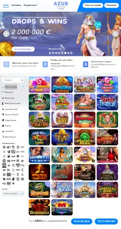 l'application et interface MIDARION CASINO