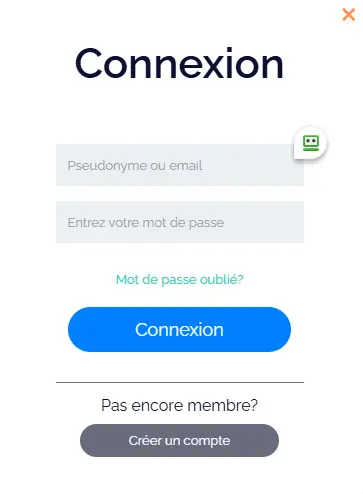 Connexion des membres du Midarion Casino